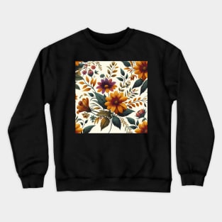 Mustard Spring Flowers Crewneck Sweatshirt